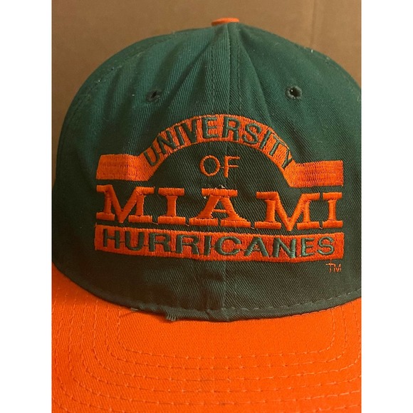 Vintage University of Miami Hurricanes Snapback Hat USA‎ - Picture 2 of 9